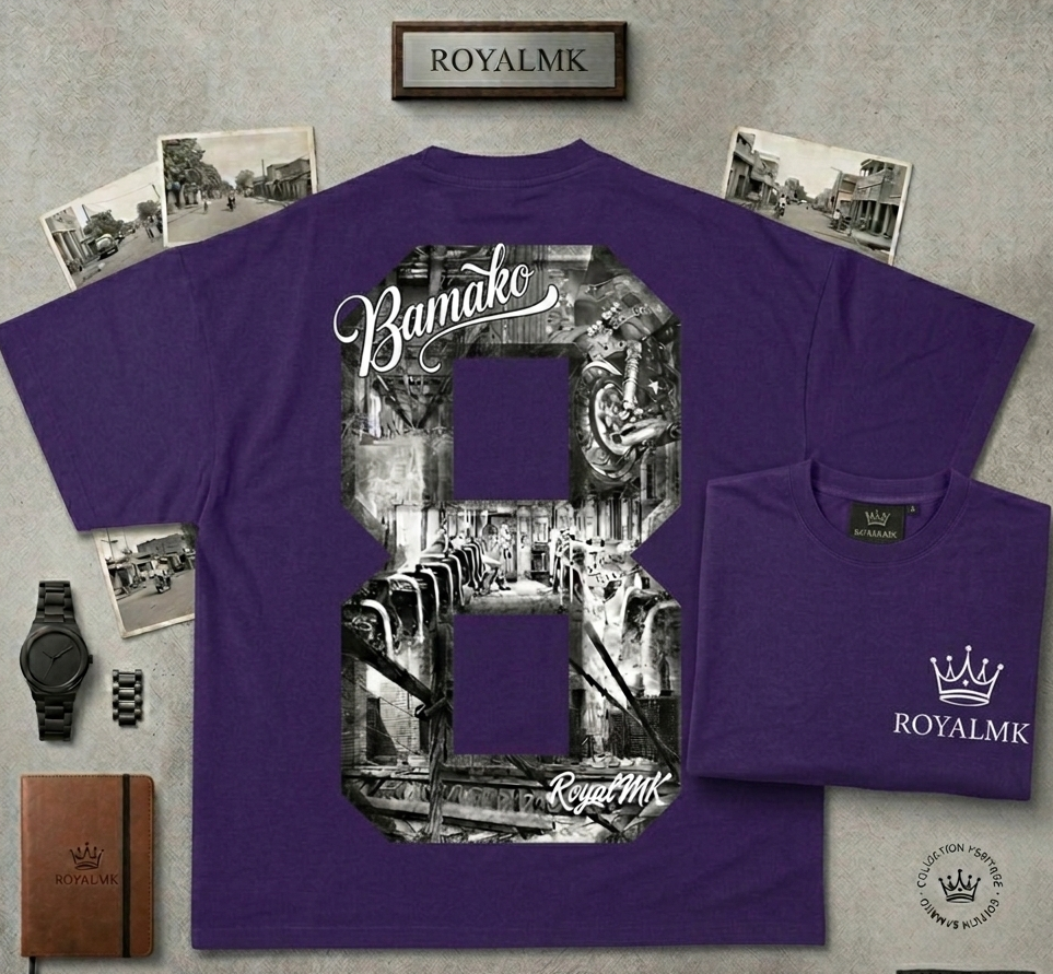 T-Shirt « Bamako 8 » – Collection Héritage