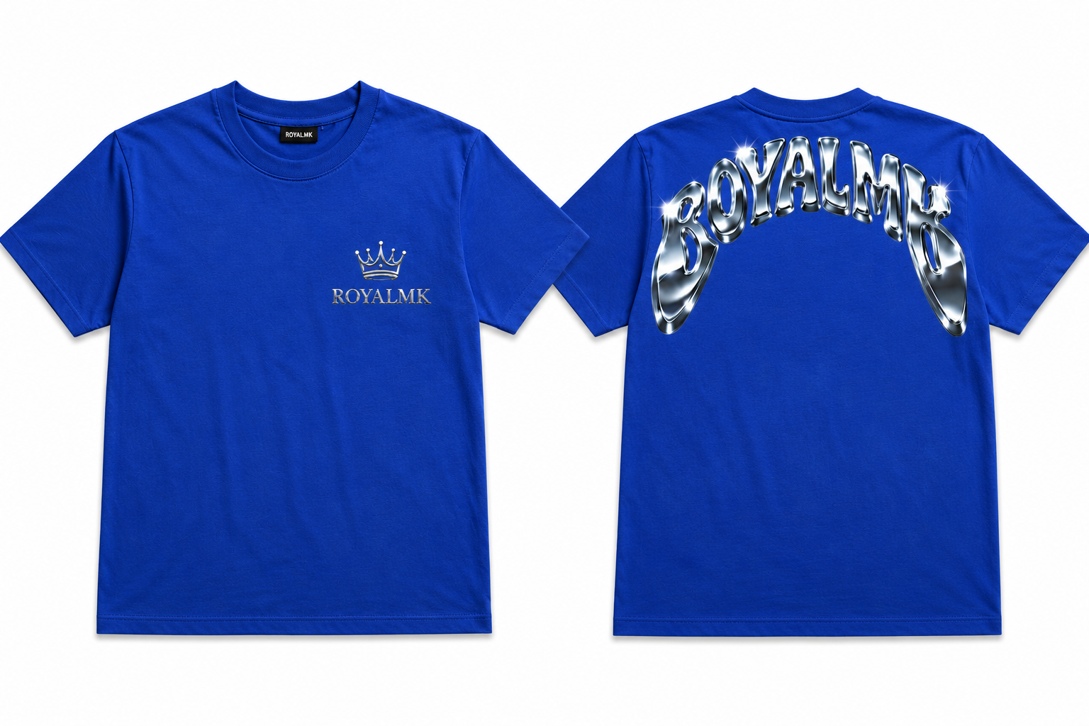 T-shirt Oversize ROYALMK Chrome Logo – Streetwear Premium Unisexe
