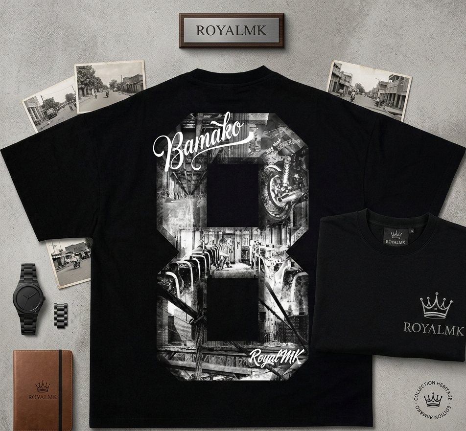 T-Shirt « Bamako 8 » – Collection Héritage