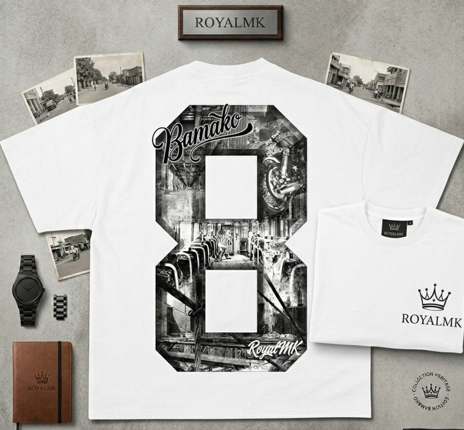 T-Shirt « Bamako 8 » – Collection Héritage